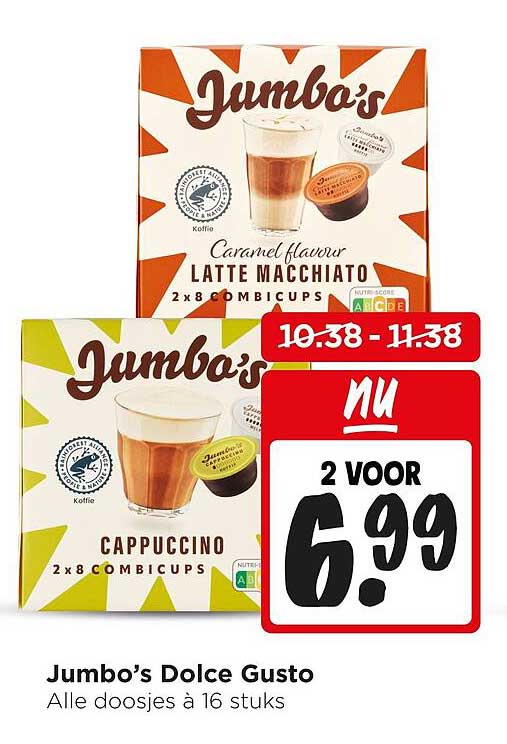 Jumbo's Dolce Gusto Alle doosjes à 16 stuks
