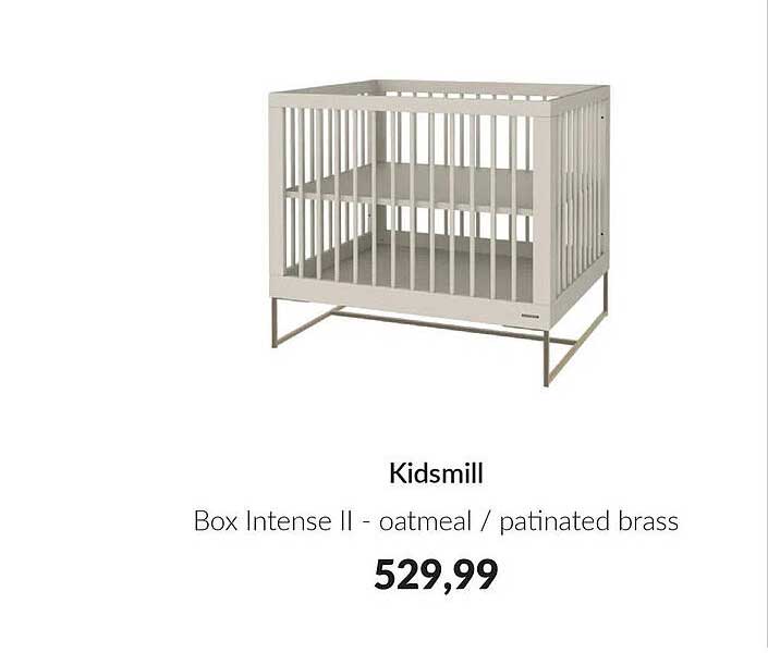 Kidsmill Box Intense II - oatmeal / patinated brass