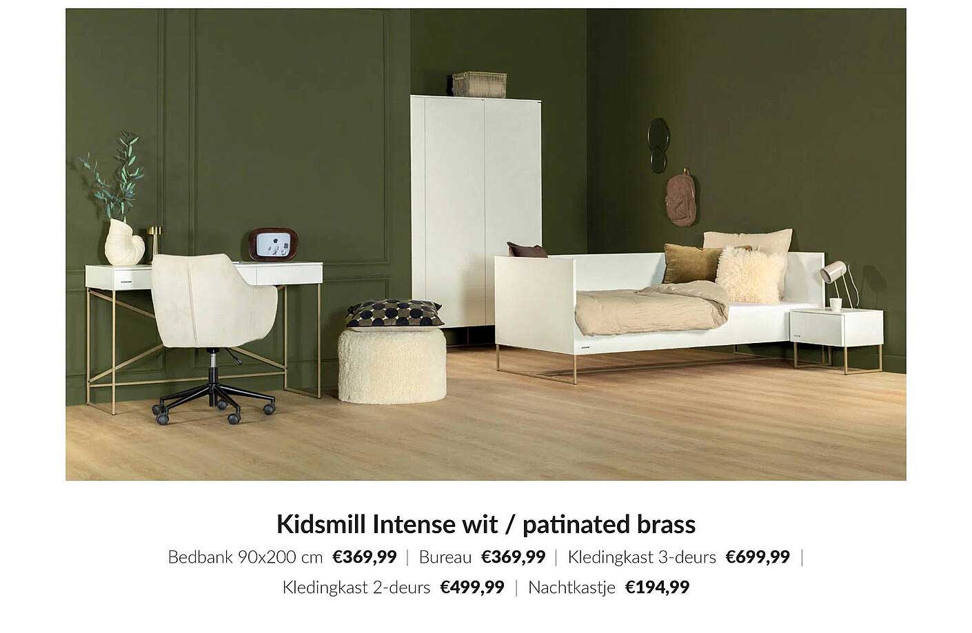 Kidsmill Intense wit / patinated brass