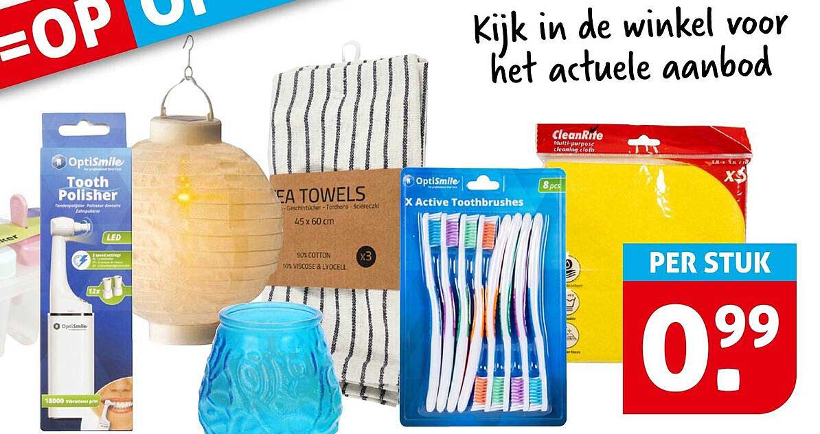 Kijk in de winkel voor het actuele aanbod
