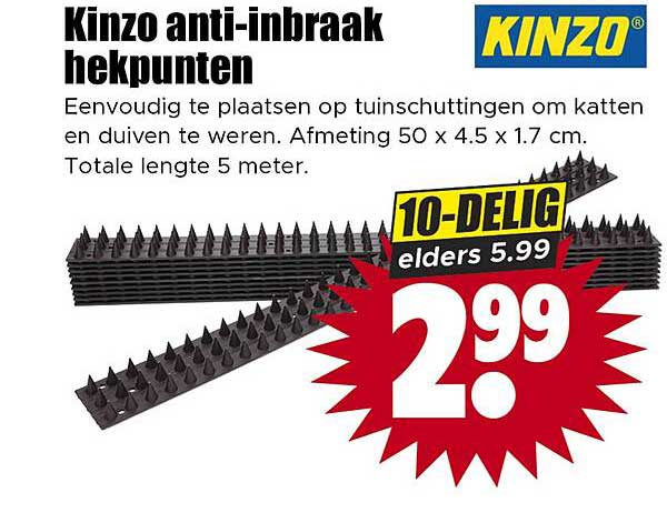 Kinzo anti-inbraak hekpuntne 10-delig elders 5.99