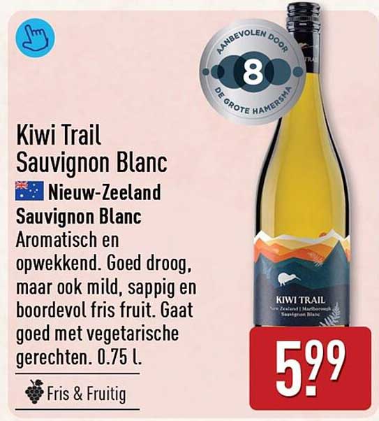 Kiwi Trail Sauvignon Blanc Nieuw-Zeeland Sauvignon Blanc