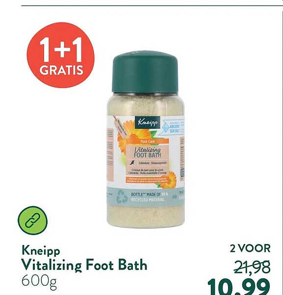 Kneipp Vitalizing Foot Bath 600g 1+1 GRATIS