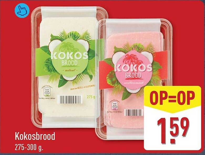 Kokosbrood 275-300 g. OP=OP