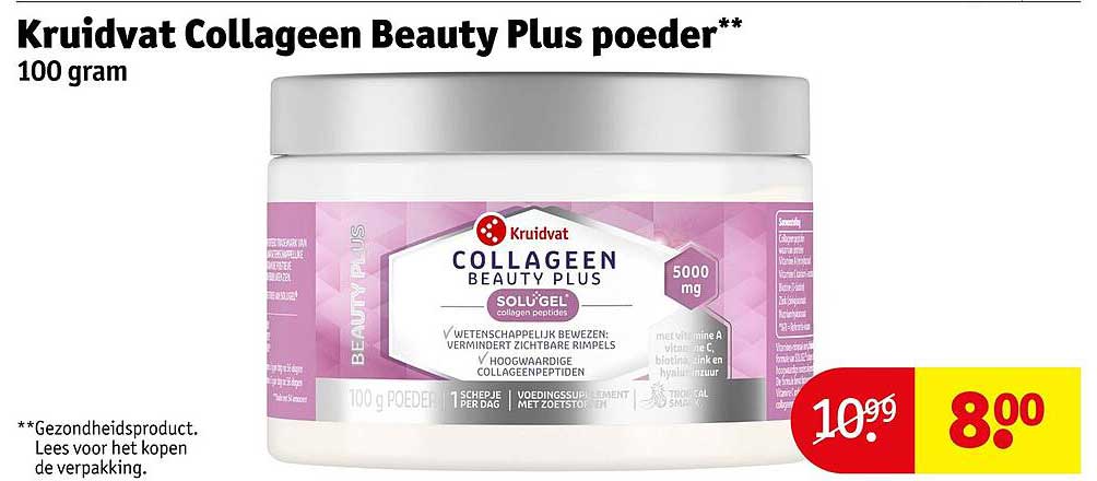 Kruidvat Collageen Beauty Plus poeder**