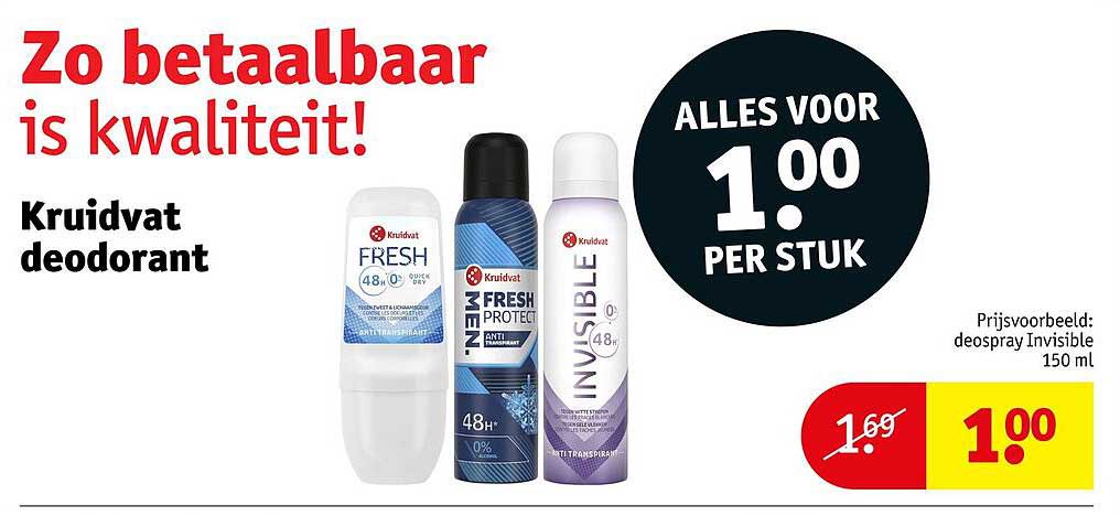 Kruidvat deodorant