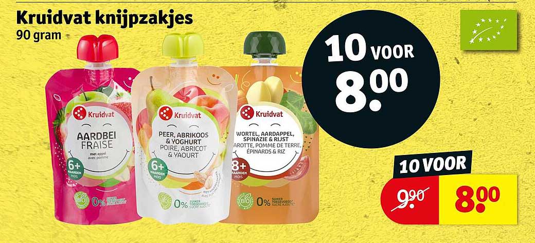 Kruidvat knijpzakjes 90 gram