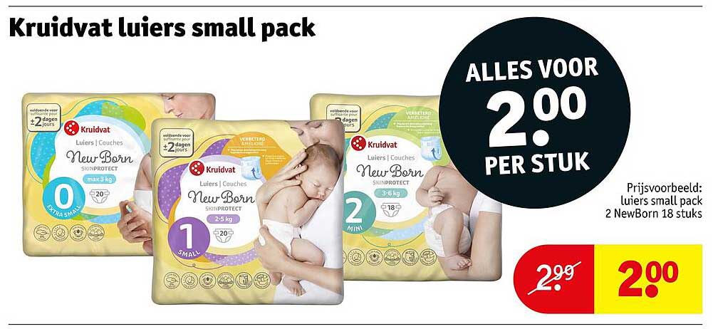 Kruidvat luiers small pack