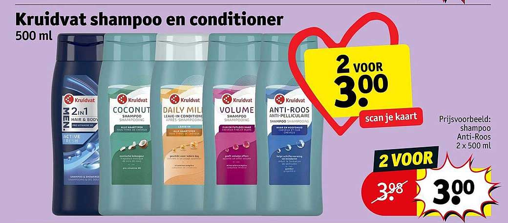 Kruidvat shampoo en conditioner 500 ml