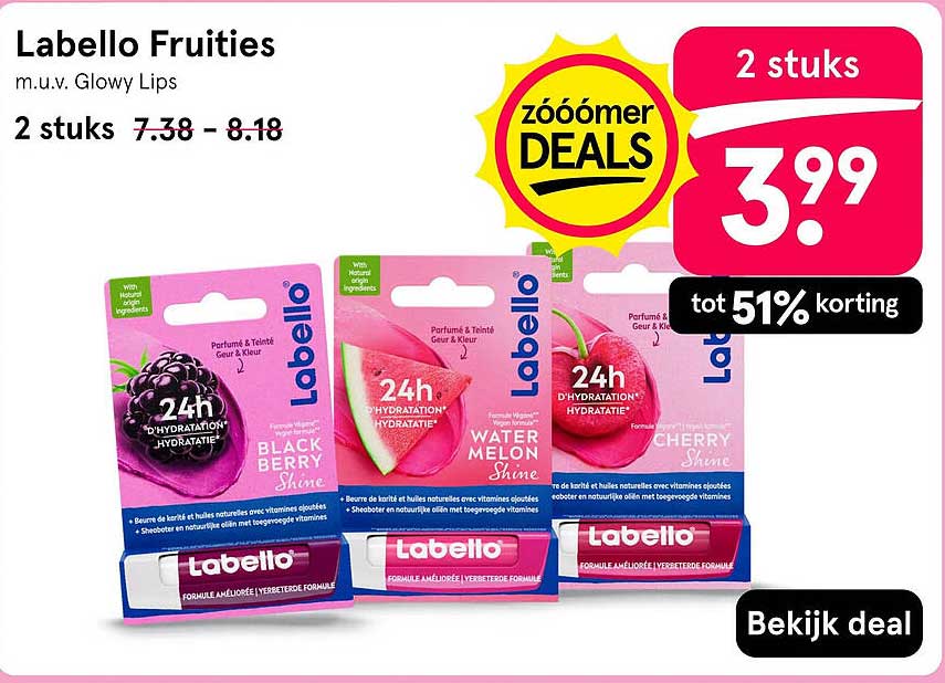Labello Fruities 2 stuks