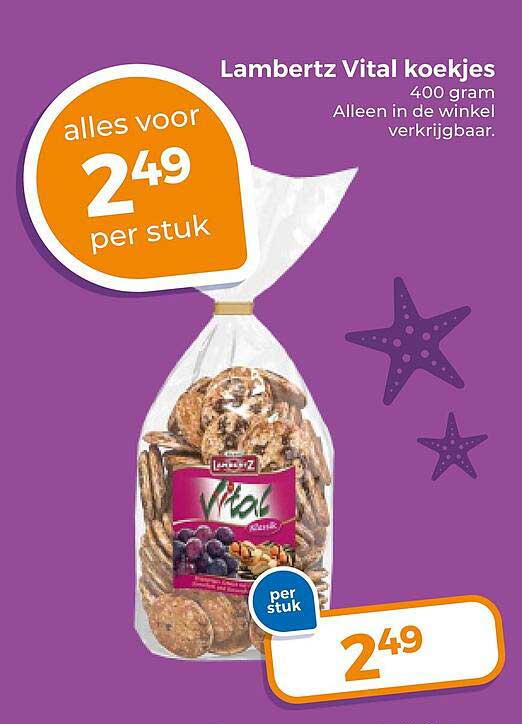 Lambertz Vital koekjes 400 gram