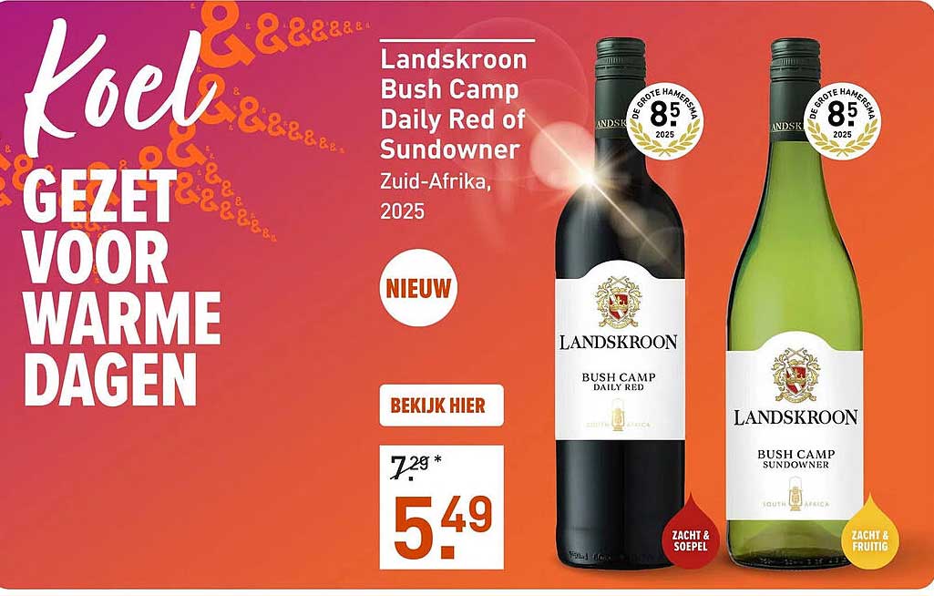Landskroon Bush Camp Daily Red of Sundowner Zuid-Afrika, 2025 NIEUW BEKIJK HIER