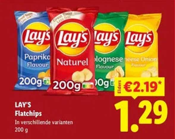 LAY'S Flatchips In verschillende varianten 200 g