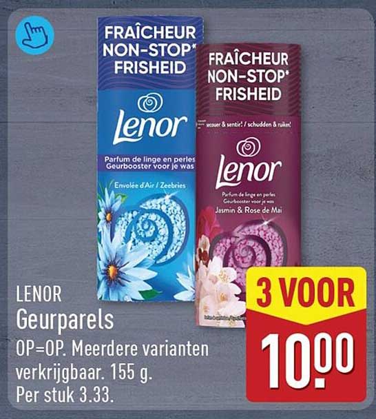 LENOR Geurparels OP=OP Meerdere varianten verkrijgbaar. 155 g. Per stuk 3.33. 3 VOOR