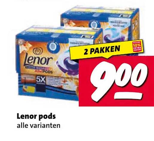 Lenor pods alle varianten 2 PAKKEN