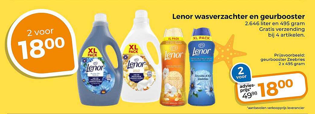 Lenor wasverzachter en geurbooster