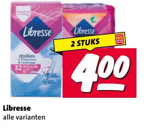 Libresse alle varianten 2 STUKS