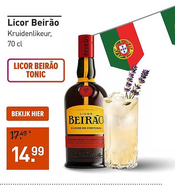 Licor Beirão Kruidenlikeur, 70 cl