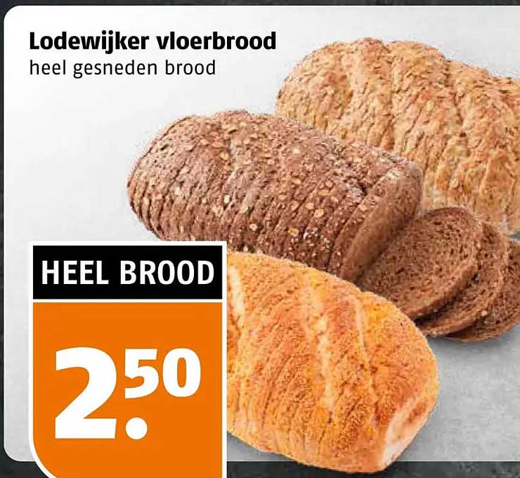 Lodewijker vloerbrood heel gesneden brood