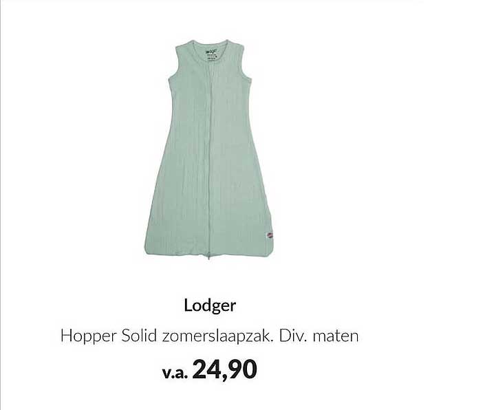 Lodger Hopper Solid zomerslaapzak. Div. maten