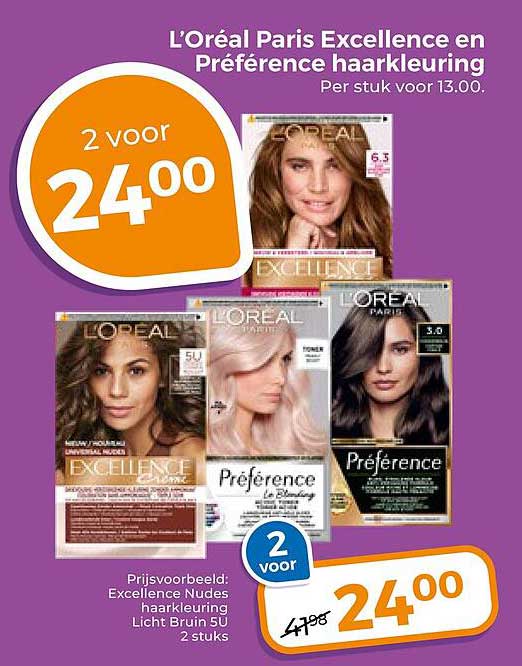 L'Oréal Paris Excellence en Préférence haarkleuring