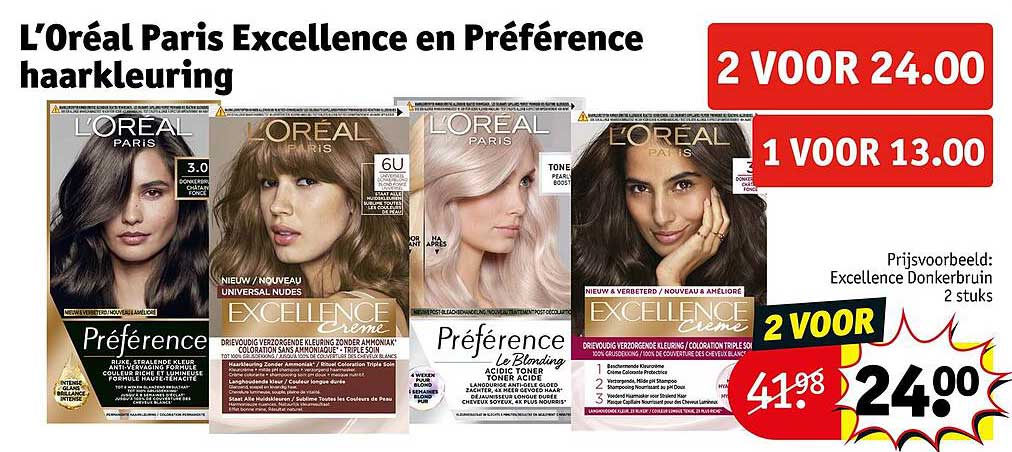 L'Oréal Paris Excellence en Préférence haarkleuring