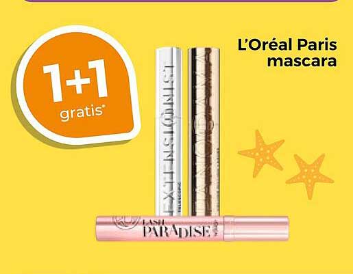 L'Oréal Paris mascara 1+1 gratis