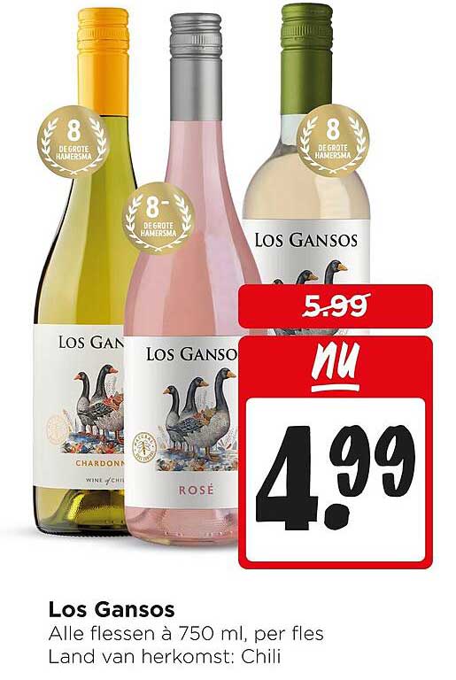 Los Gansos Alle flessen à 750 ml, per fles