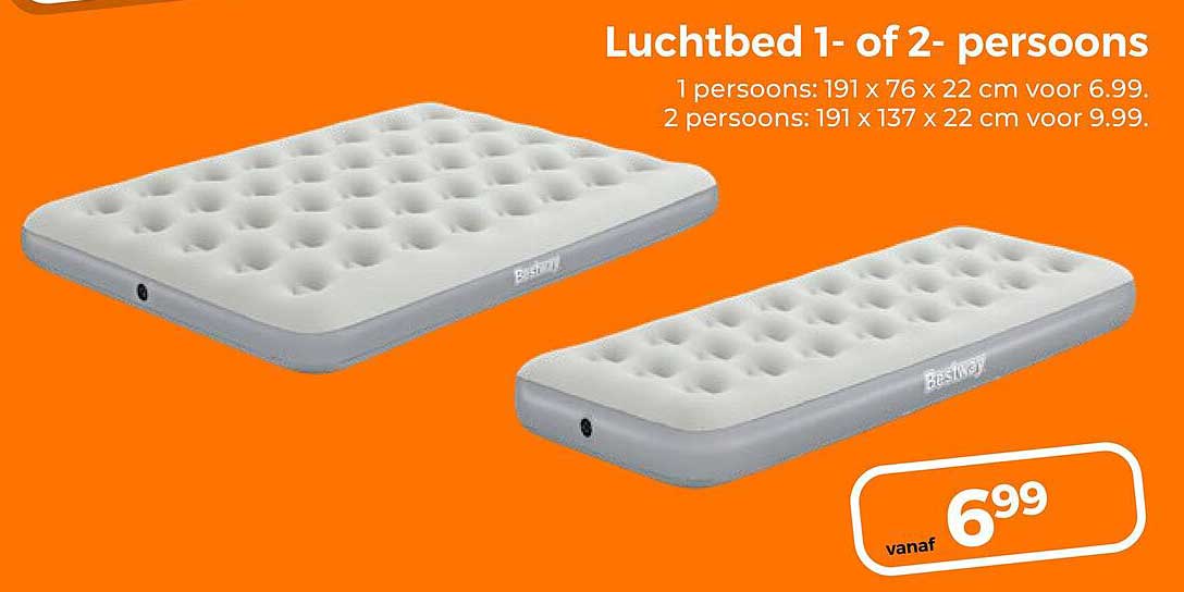 Luchtbed 1- of 2-persoons