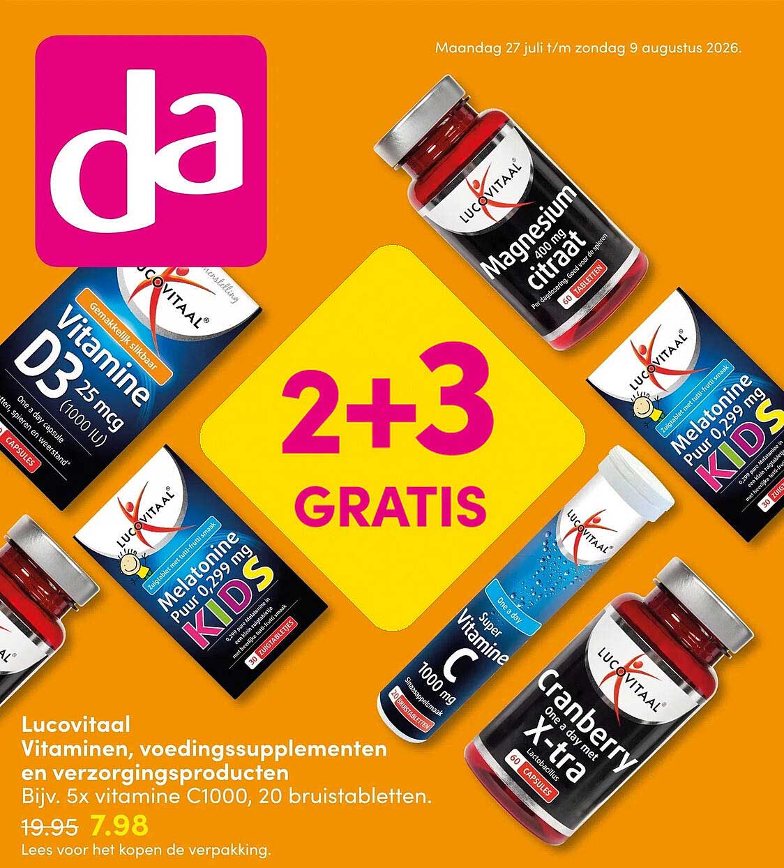 Lucovitaal Vitaminen, voedingssupplementen en verzorgingsproducten 2+3 GRATIS