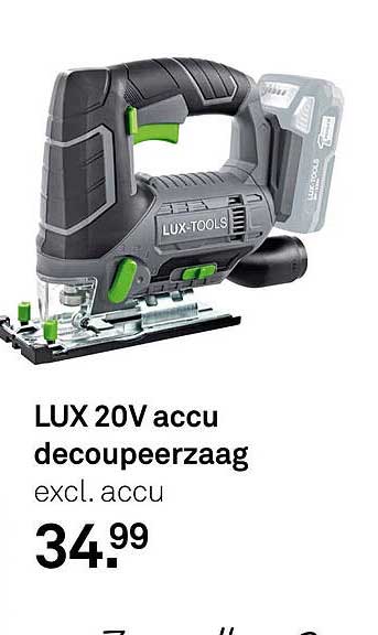 LUX 20V accu decoupeerzaag excl. accu