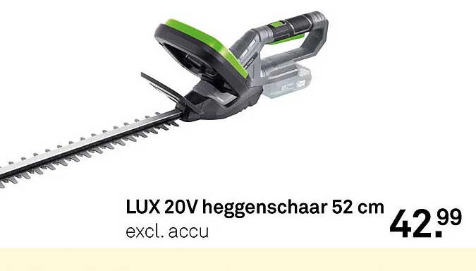 LUX 20V heggenschaar 52 cm excl. accu