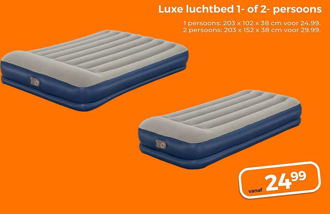 Luxe luchtbed 1- of 2-persoons