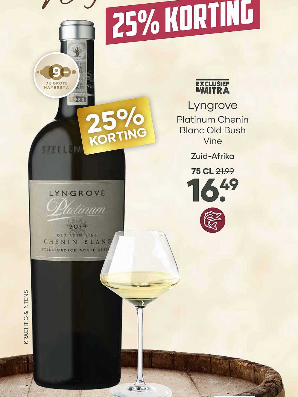 Lyngrove Platinum Chenin Blanc Old Bush Vine 25% korting