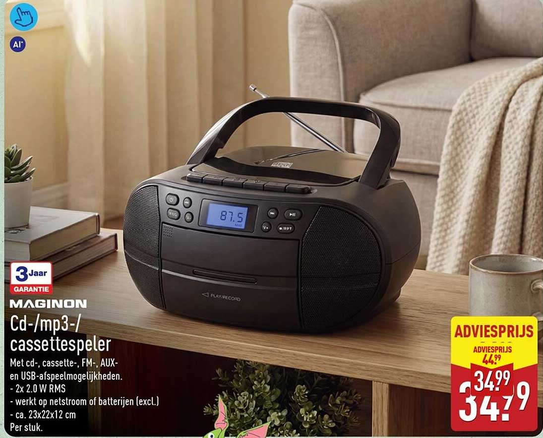 MAGINON Cd-/mp3-/cassettespeler