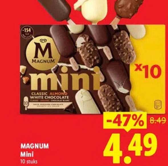 MAGNUM Mini 10 stuks -47%