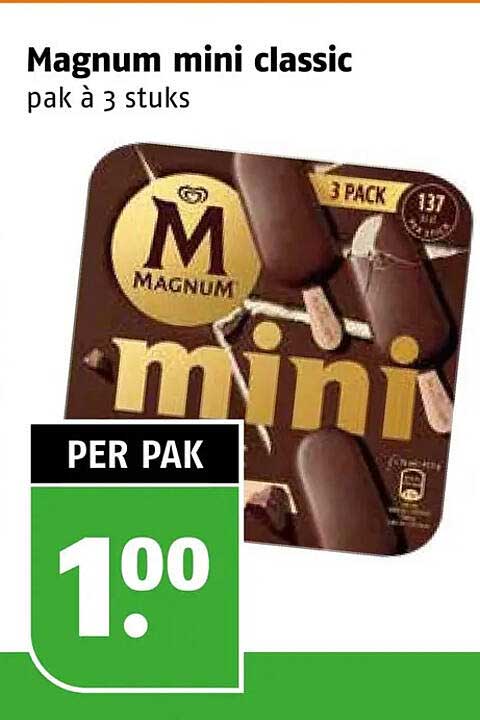 Magnum mini classic pak à 3 stuks