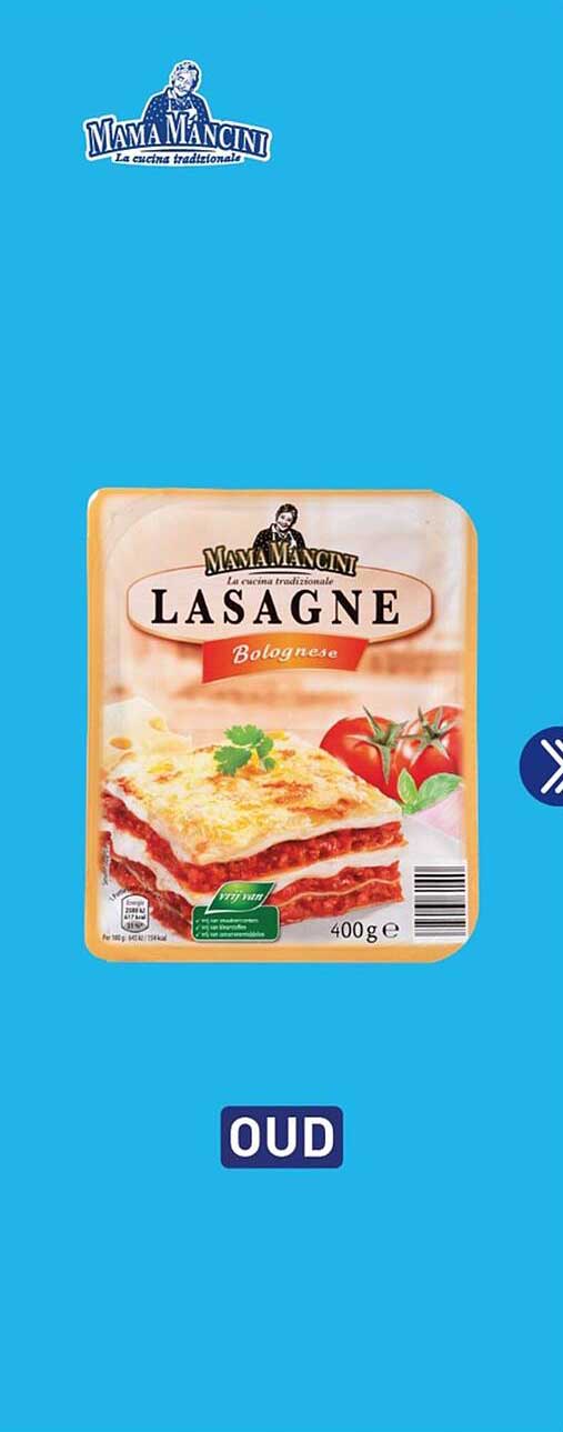 Mama Mancini Lasagne Bolognese OUD