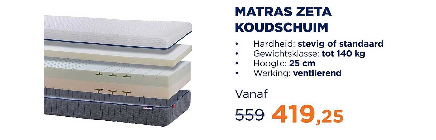 Matras Zeta koudschuim