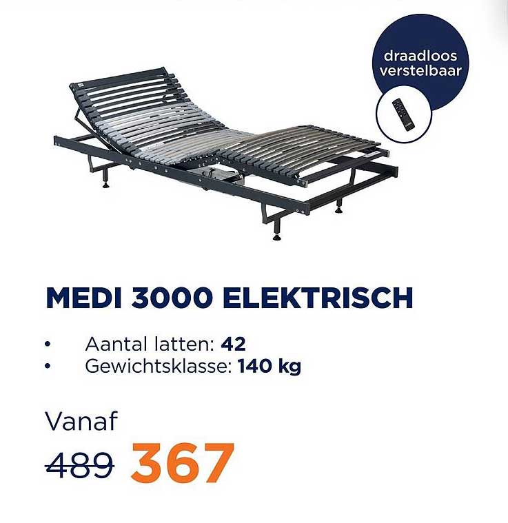 MEDI 3000 ELEKTRISCH draaloos verstelbaar