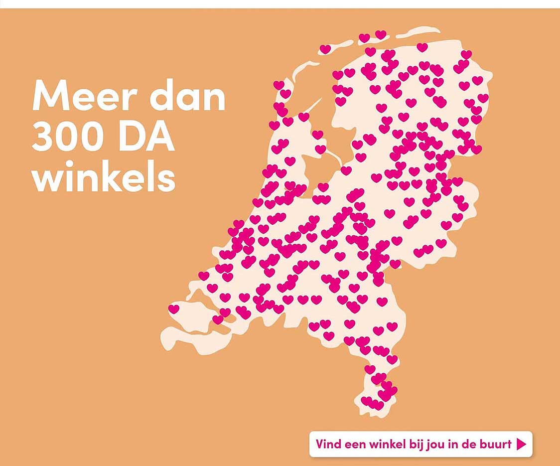 Meer dan 300 DA winkels