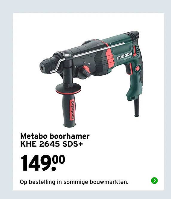 Metabo boorhamer KHE 2645 SDS+