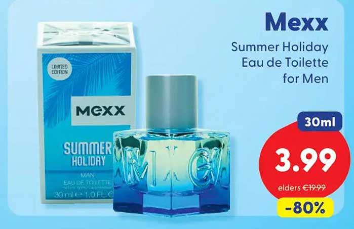 Mexx Summer Holiday Eau de Toilette for Men 30ml -80%