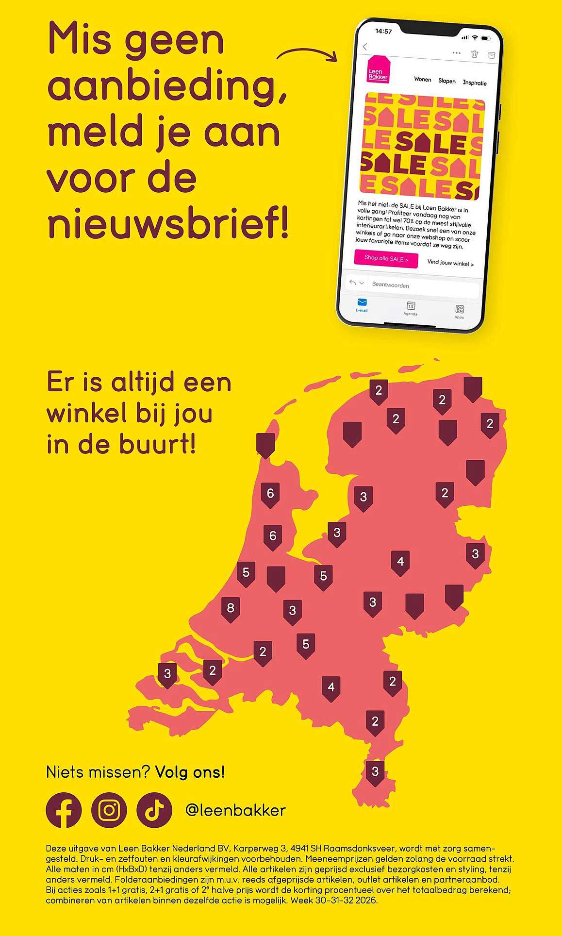 Mis geen aanbieding, meld je aan voor de nieuwsbrief!