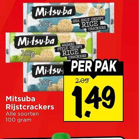 Mitsuba Rijstcrackers Alle soorten 100 gram