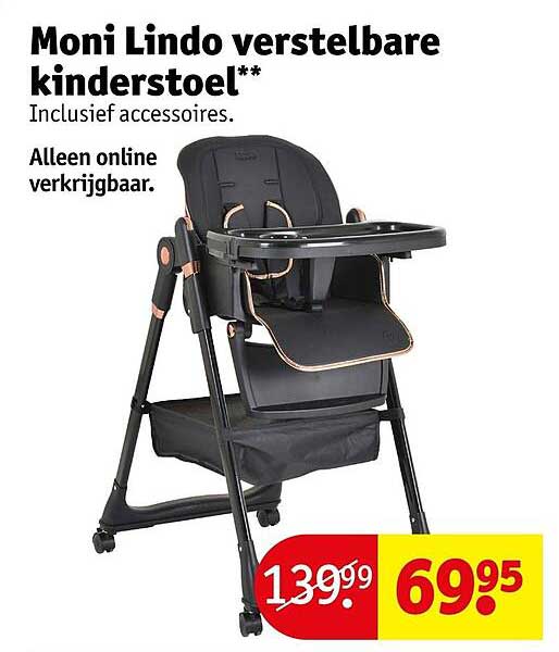 Moni Lindo verstelbare kinderstoel**