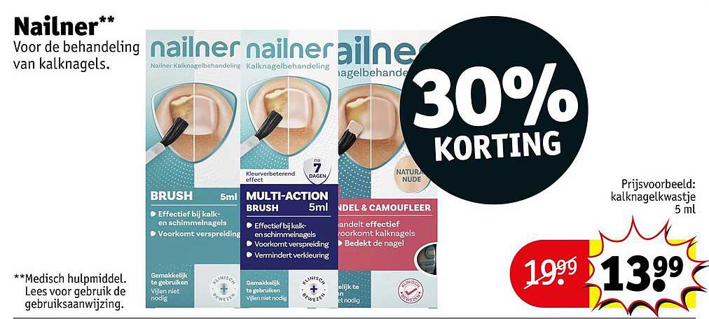 Nailner** Voor de behandeling van kalknagels.