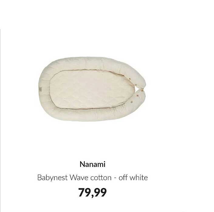 Nanami Babynest Wave cotton - off white