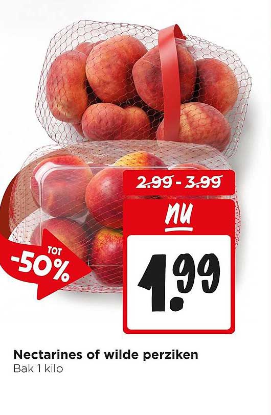 Nectarines of wilde perziken