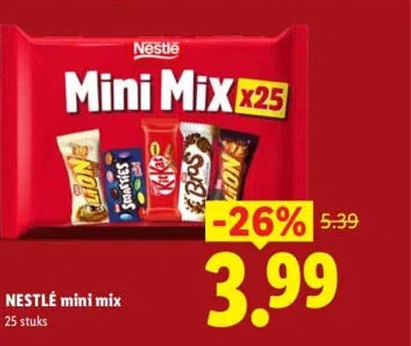 NESTLÉ mini mix 25 stuks
